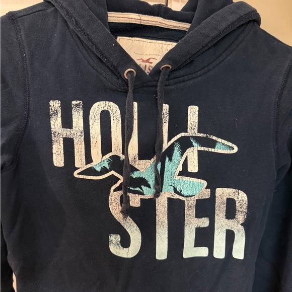 Hollister Dark Blue Hoodie Y2K - Picture 2 of 3